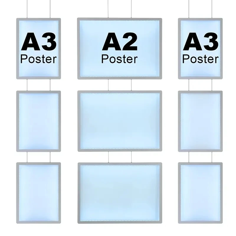 Индивидуальная подвесная светодиодная рамка A1 A2 A3 A4 витрины недвижимости рекламный лайтбокс