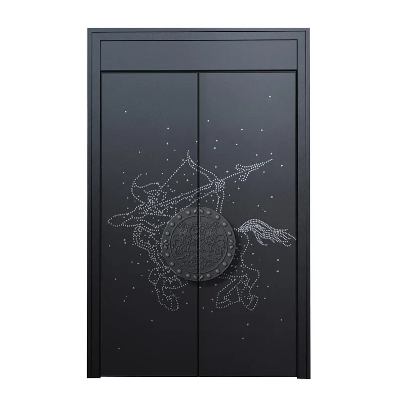 China manufacturer durable European security entrance doors steel