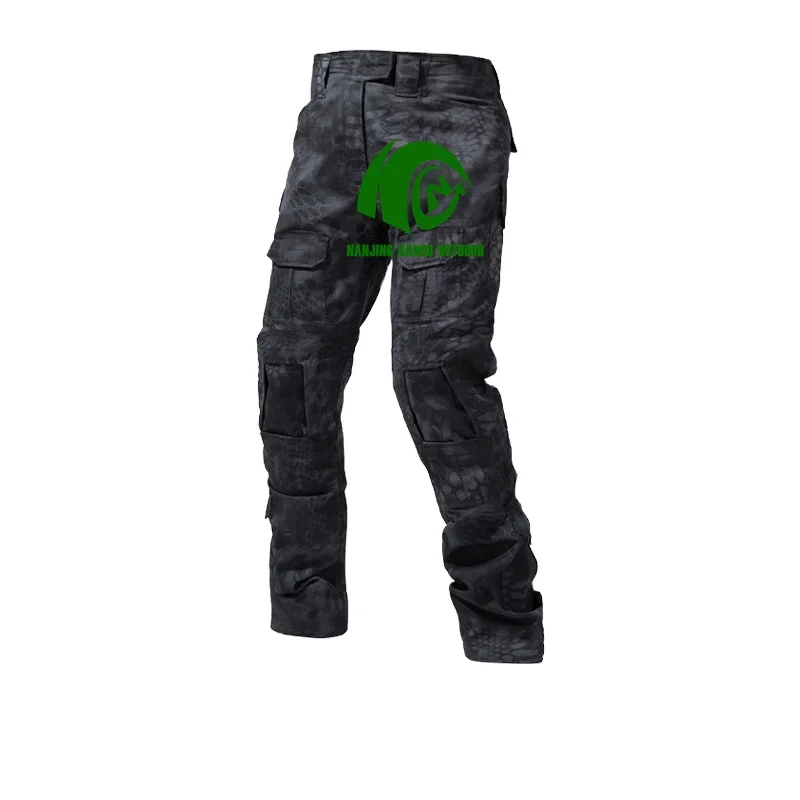 KANGO 2022 Top Sale Summer Tactical Strech Pants Outdoor Tactical Pants Blue Hiking Tactical Long Pants Print Solid Standard