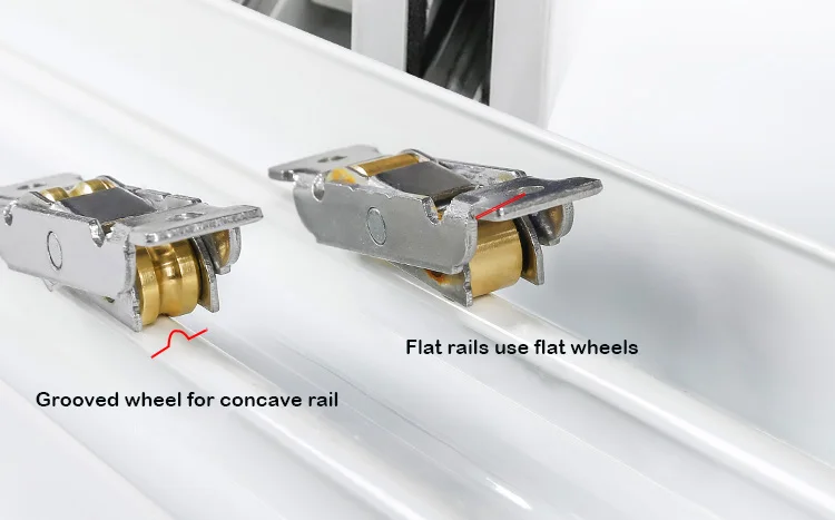 Стальные аксессуары для дверей и окон, стеклянные ролики для раздвижных дверей, латунные нейлоновые ролики с одной дорожкой