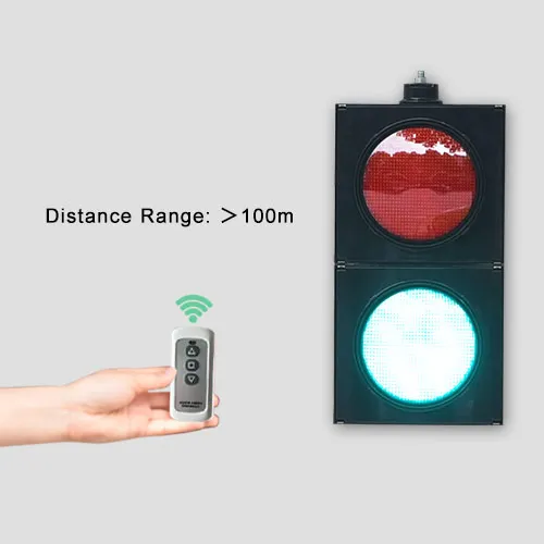 Remote Control 200mm Red Green Traffic Signal Light Traffic Light System For Shops