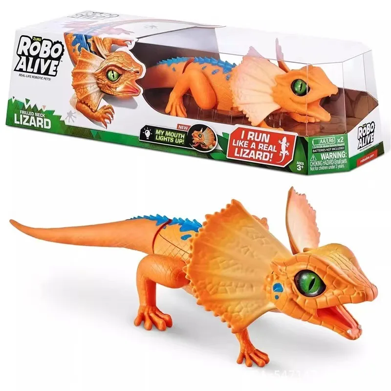 2019 Kids Plastic  Robot Pet Toys Battery Operated Crawling Lizard Touch StopFunny