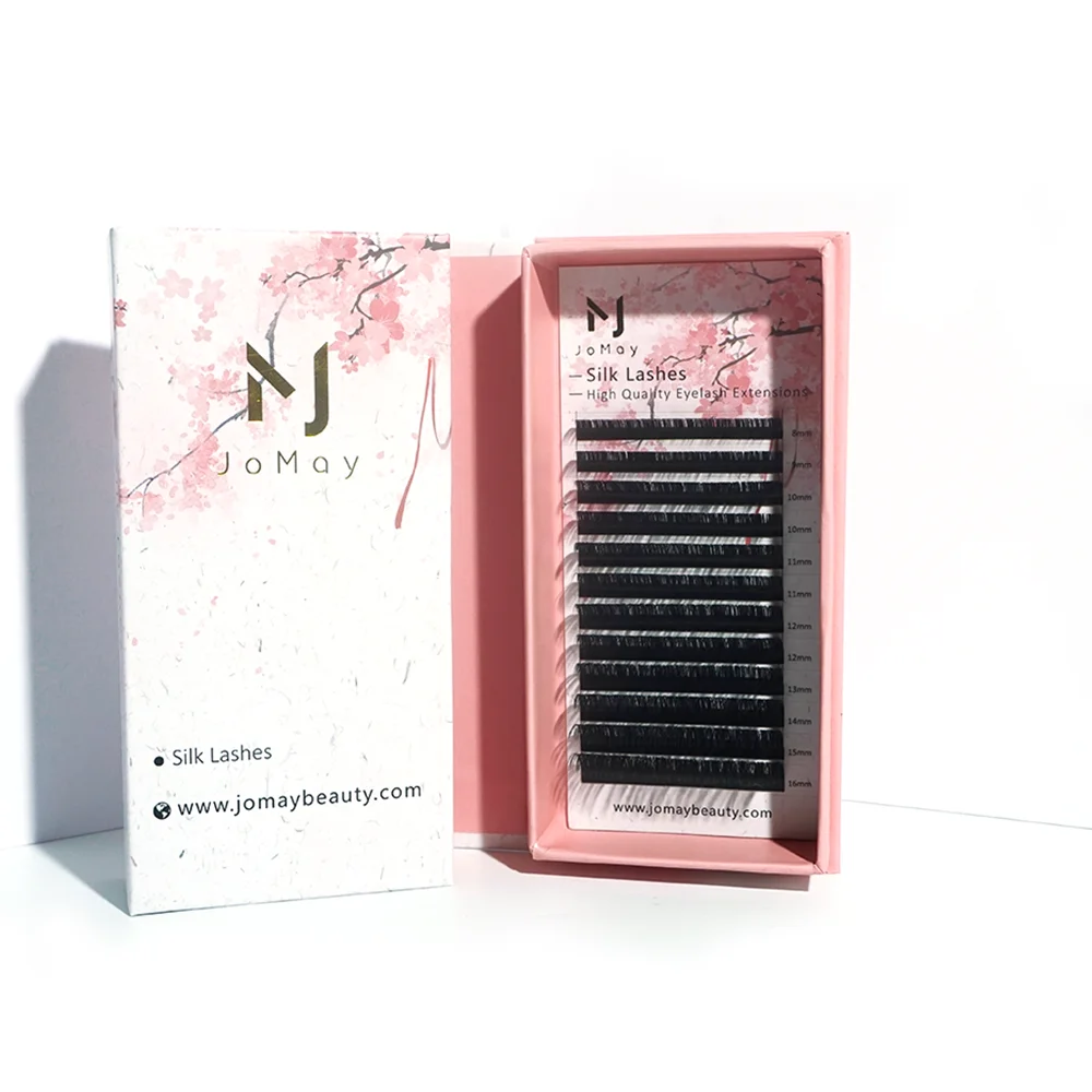 Jomay 2022 led light eyelash extensions cheap premium dark silk eyelash extensions eyelash extension supplies lash view