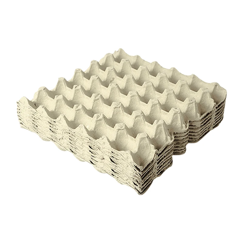 Paper pulp egg tray high-quality supply manufacturer supermarket yellow 30 egg paper tray moisture-proof egg tray wholesale2