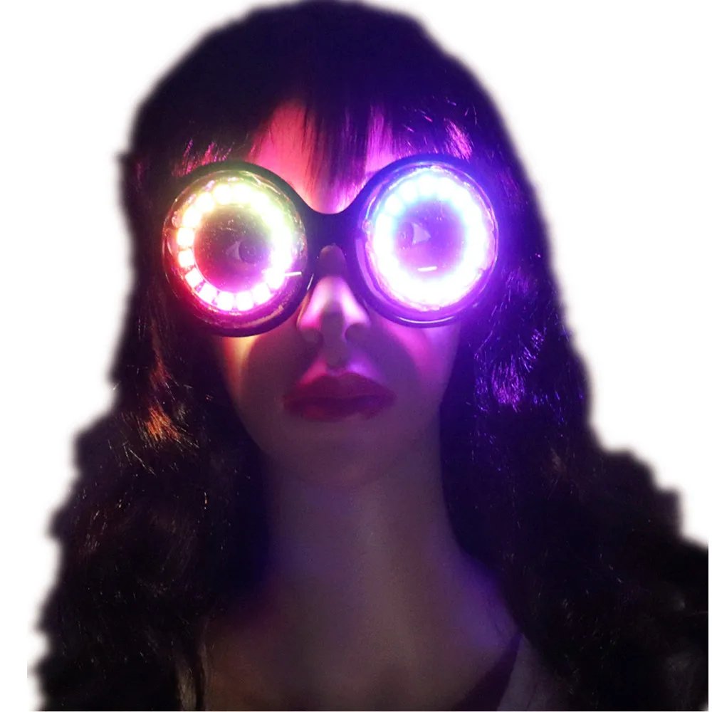 Pixel Pro LED Glasses 350 Modes Rainbow Lights Tinted Lenses Rave Eyewear