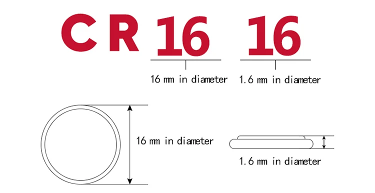 Литиевая батарея cr1616 с паяльным штифтом/вкладками CR1616 CR2025
