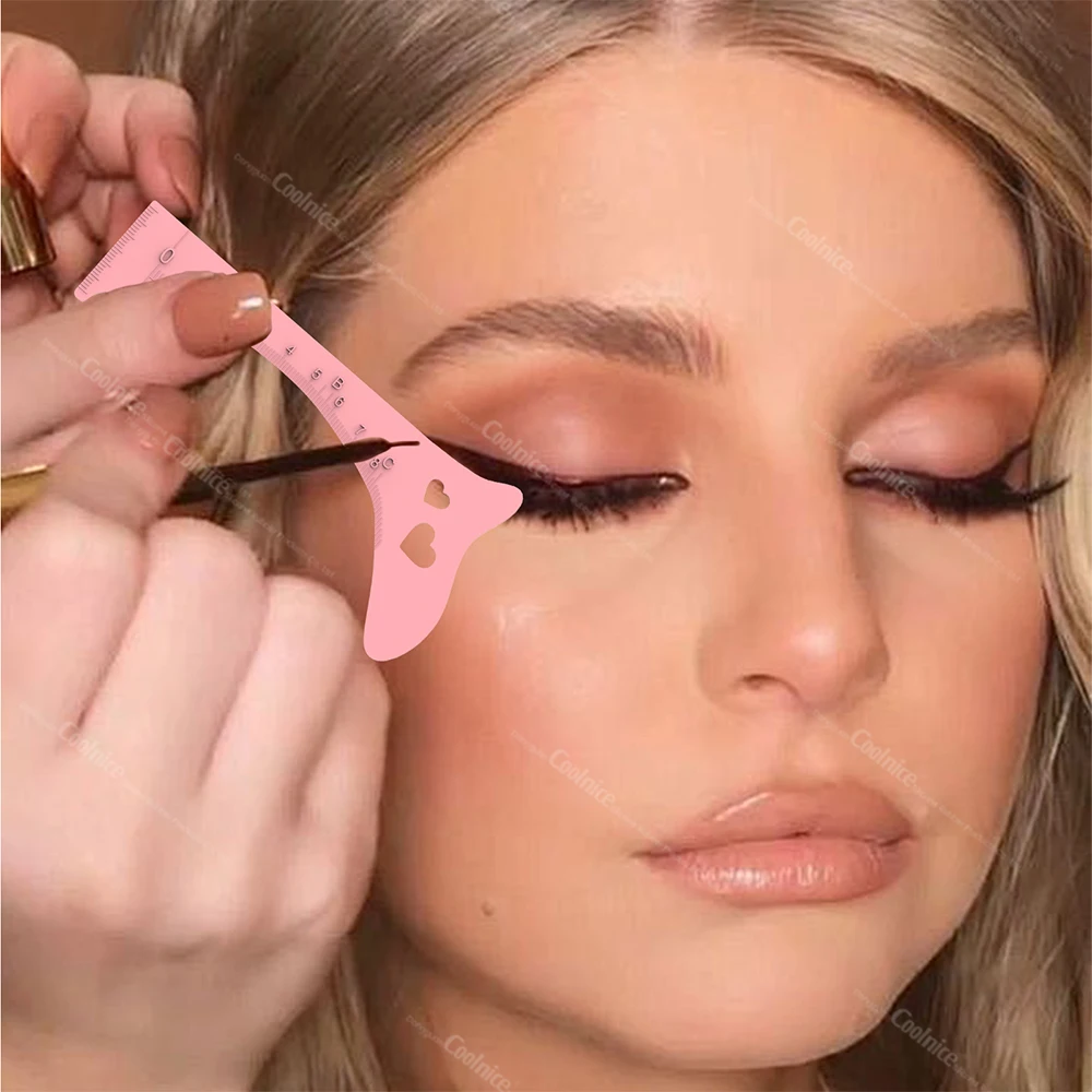 Eyelash Spacer Eyebrow Filler Eyeliner Pattern Lip Stroke Eyebrow Ruler Lip Silicone Beauty Molds