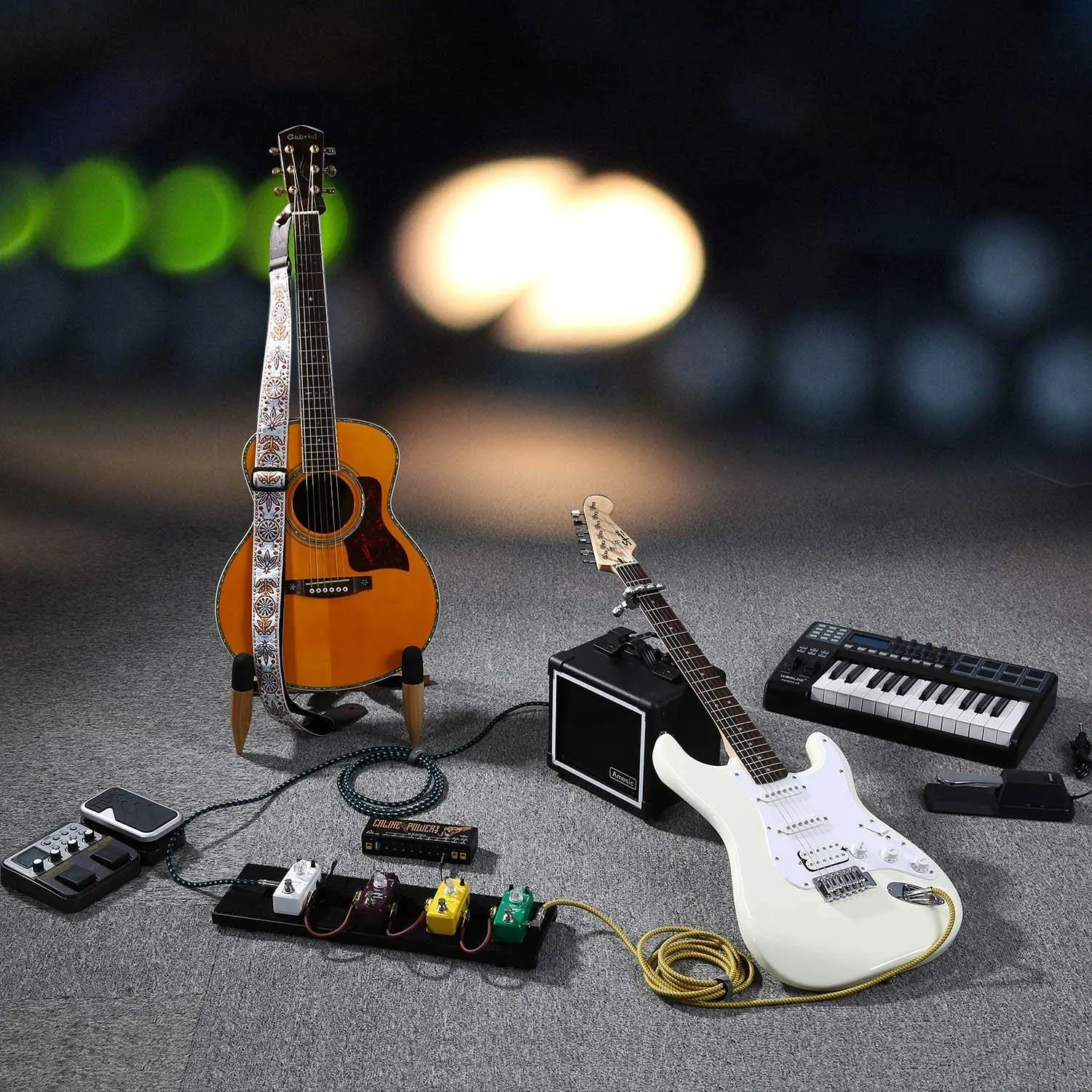 Sustain Pedal Foot Damper with Piano Style Action for Midi Keyboard Synthesizer Electronic Piano and Organ