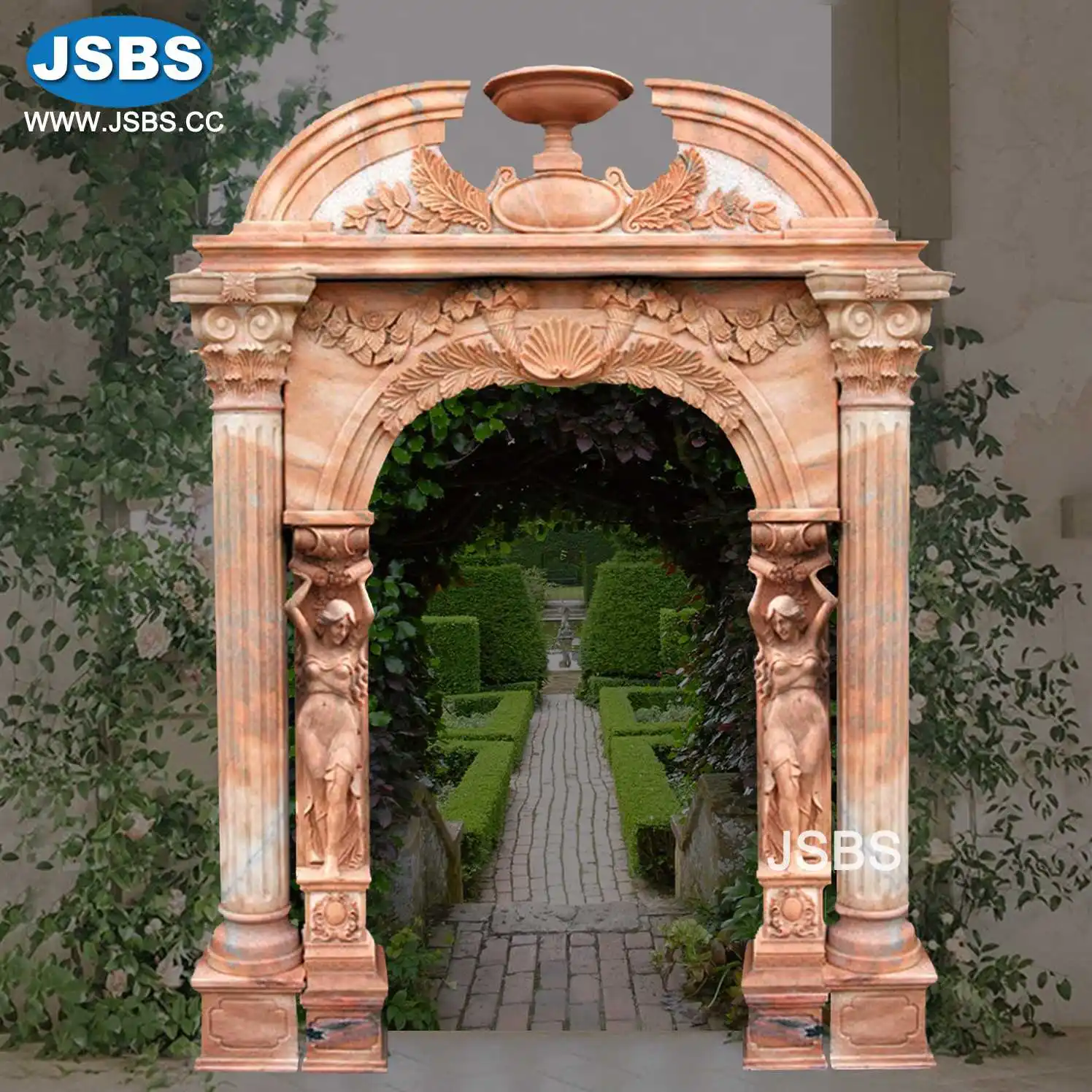 Luxury Decorative Hand Carved Marble Arch Shaped Windows