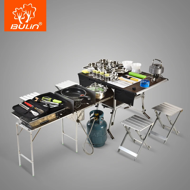 Bulin C650 Modern Modula Camp Kitchen Picnic Outdoor Aluminum Camping Kitchen