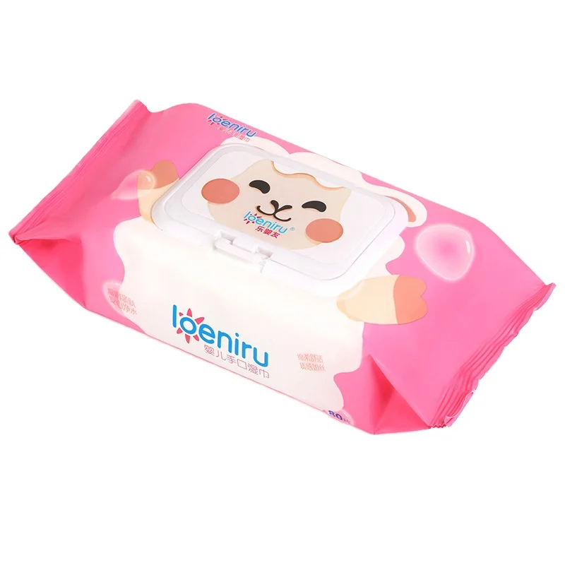 Disposable biodegradable material spunlace water wet wipe wholesale