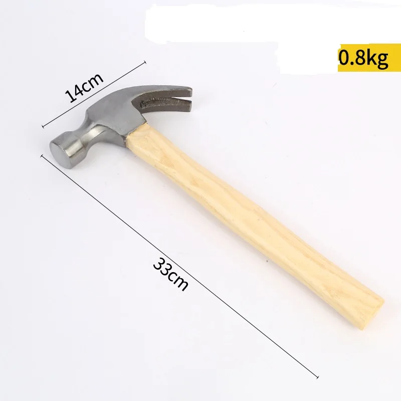 Hammer factory wholesale steel forged ball peen hammer with wooden handle