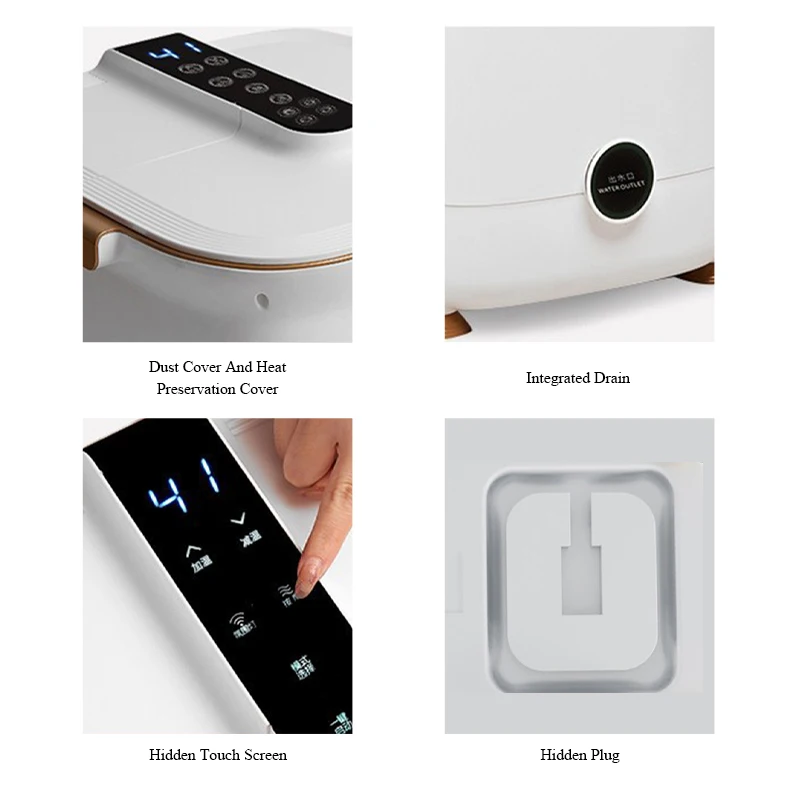 Factory Wholesale Foot Spa Massager Portable Foot Bath Machine Foot Bath Bucket Automatic Heating Pedicure Bowl