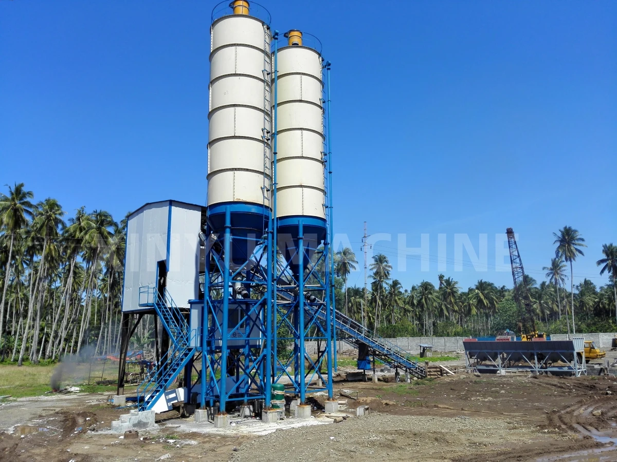 Hot Selling Concrete Mixing Station Cement Sand batching Central Mix 60m3 concrete batching plant with Bolted Cement Silo