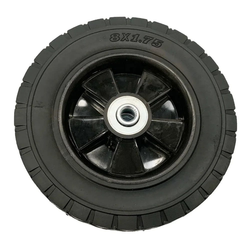 semi pneumatic rubber tire lawn mower rubber wheel 8x1.75 rubber tires
