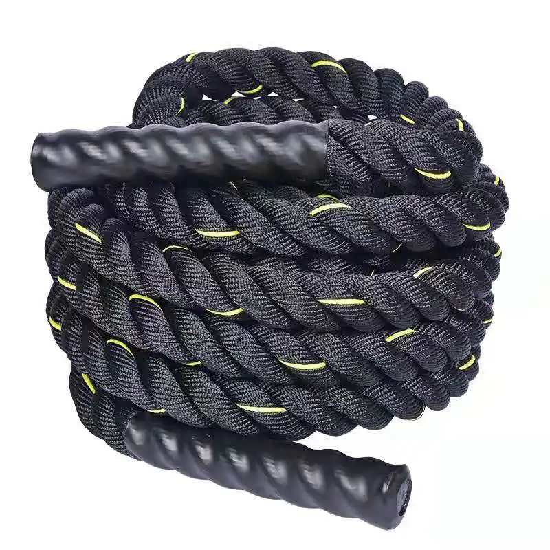 Wholesale Gym equipment Custom LOGO 1.5in 2.0in*30ft 40ft 50ft durable poly dacron Basic training battle rope