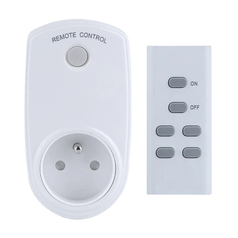 France Standard Wireless Remote Control Smart Plug Intelligent Power Switch