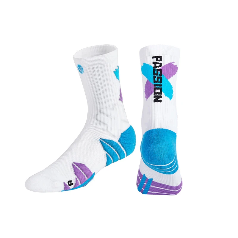 New design custom letter logo sport socks manufacturer