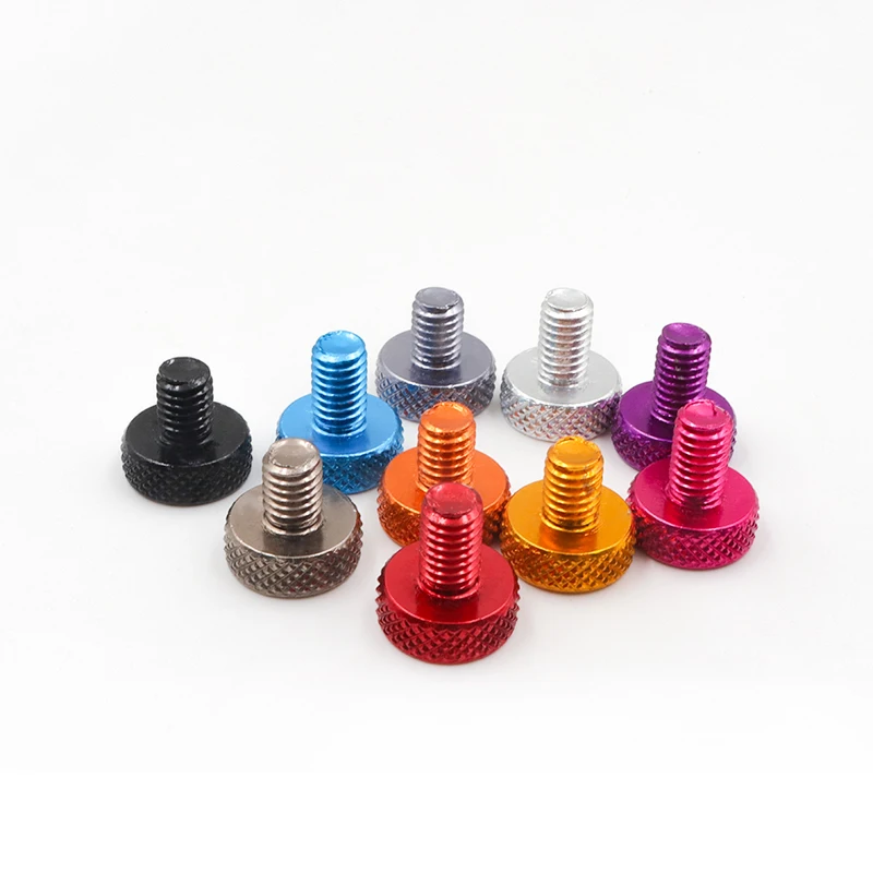 Popular Aluminum 6061 Anodized  Knurl Thumb Screw