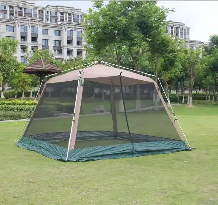 
5-8 Man automatic frame Large camping barbecue awning arbor Outdoor Folding Instant Screened Canopy Tent 
