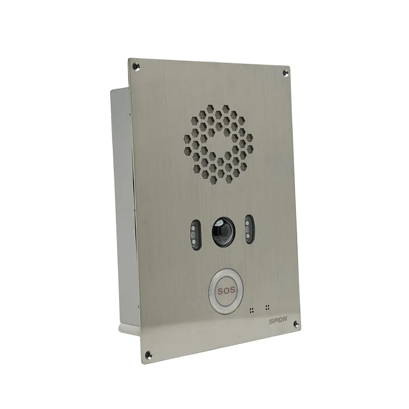 SPON Pole Mounted Beach Emergency Call Box With 2 way Intercom Industrial intercom Ip emergency phone manufacture