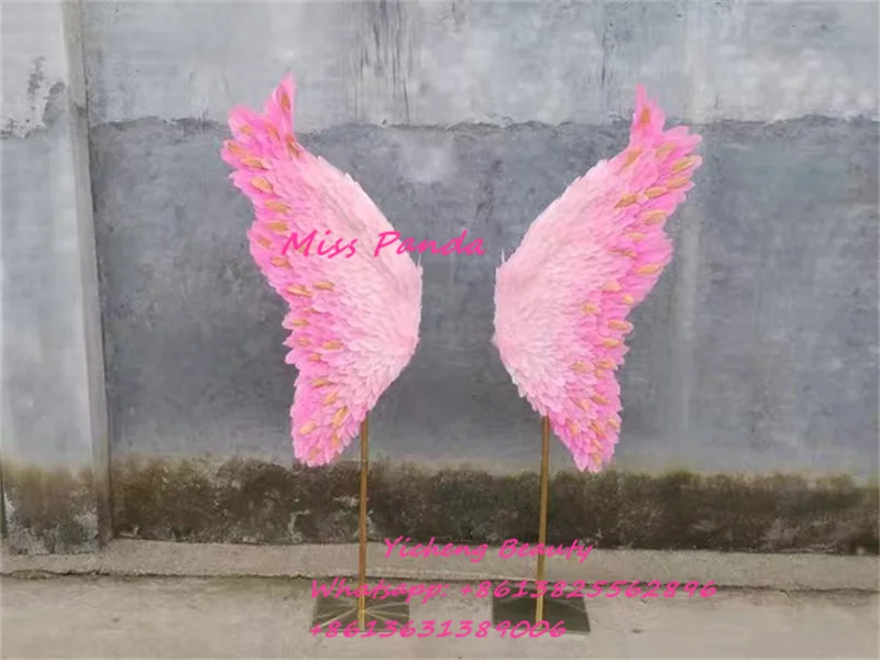 Yicheng Beauty new style hot selling quality wings beautiful plumage wings can custom color swing decoration
