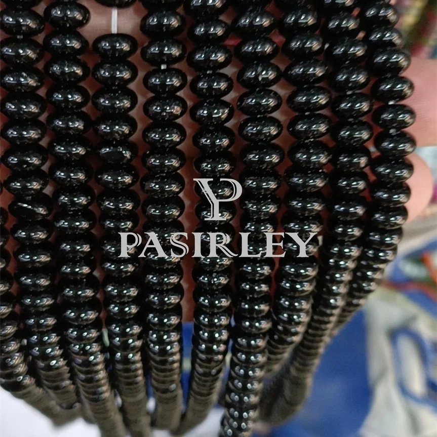 Pasirley Wholesale 5x8mm Dyed Peridot Olivine Gemstone Abacus Shape Loose Rondelle Spacer Beads Jewelry Making Natural Color
