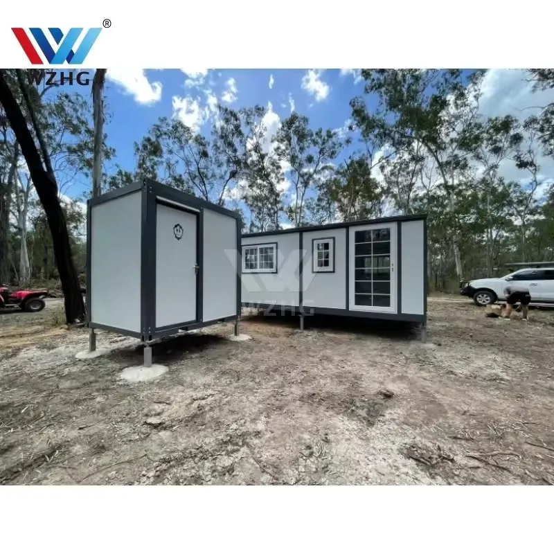 New Mobile Elevated Portable Full Shower Facilities Public Use Container Mobile Toilet