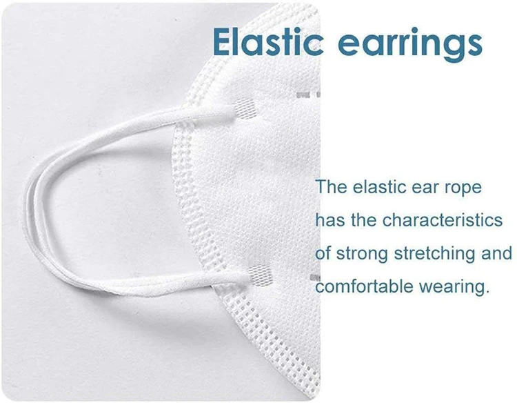 Personal Protective Kn95 Masks Adult Size White Anti-dust Foldable Face Mask windproof anti dust face mask