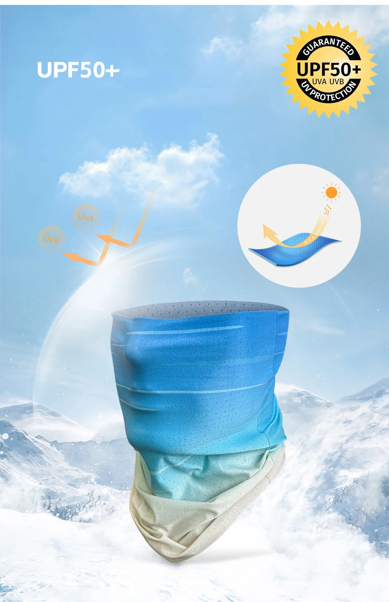 Wholesale Ice Silk Mesh Fabric Sports Head Scarf /Seamless Tube Fabric /Multifunction Headwear Bandana