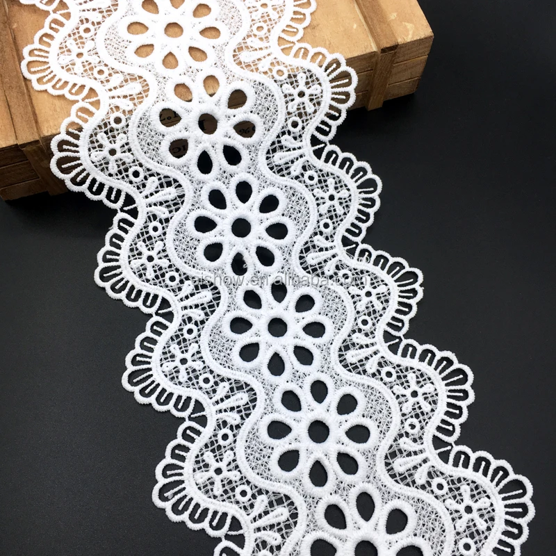 13cm Embroidery Crochet water soluble clothing decorative lace trim
