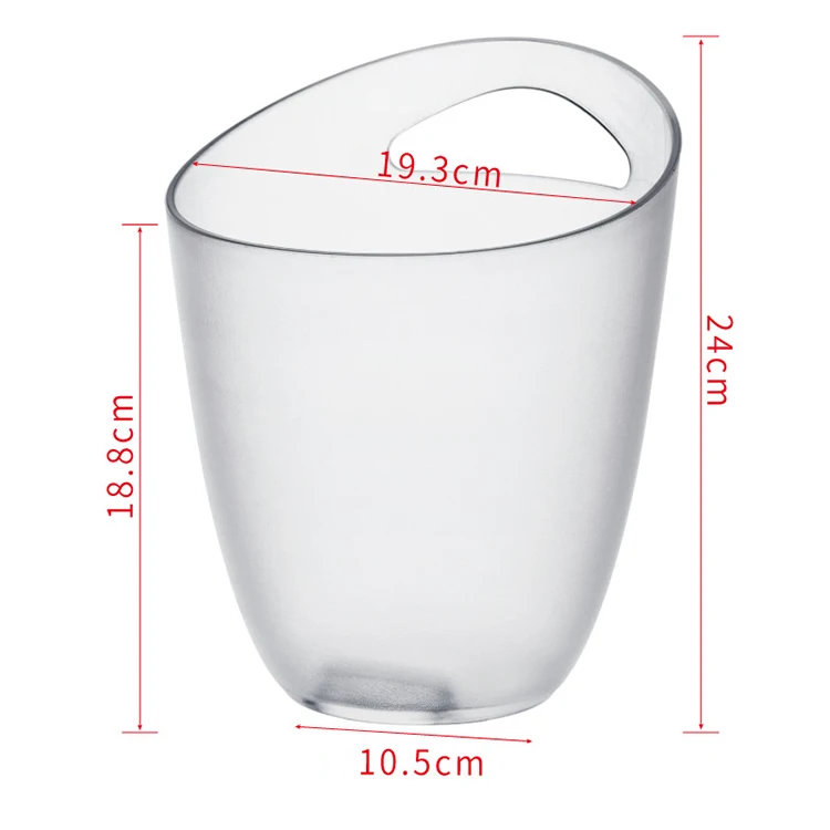 Clear Plastic Cheap Champagne Bucket, Clear Acrylic Champagne Bucket