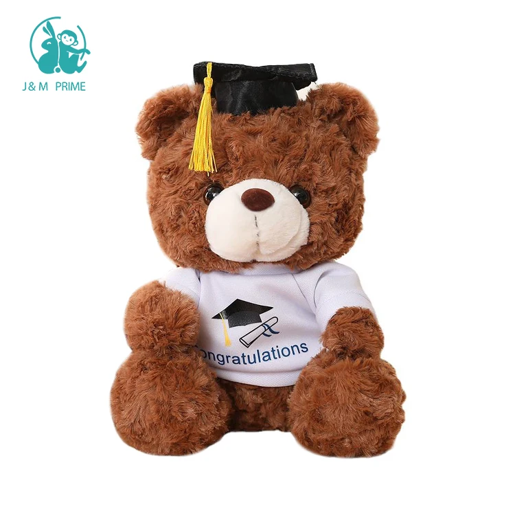 Hot sale Wholesale Factory Graduation Plush Custom Teddy Bear With Hat Stuffed Graduation Bear For SouveniGifts