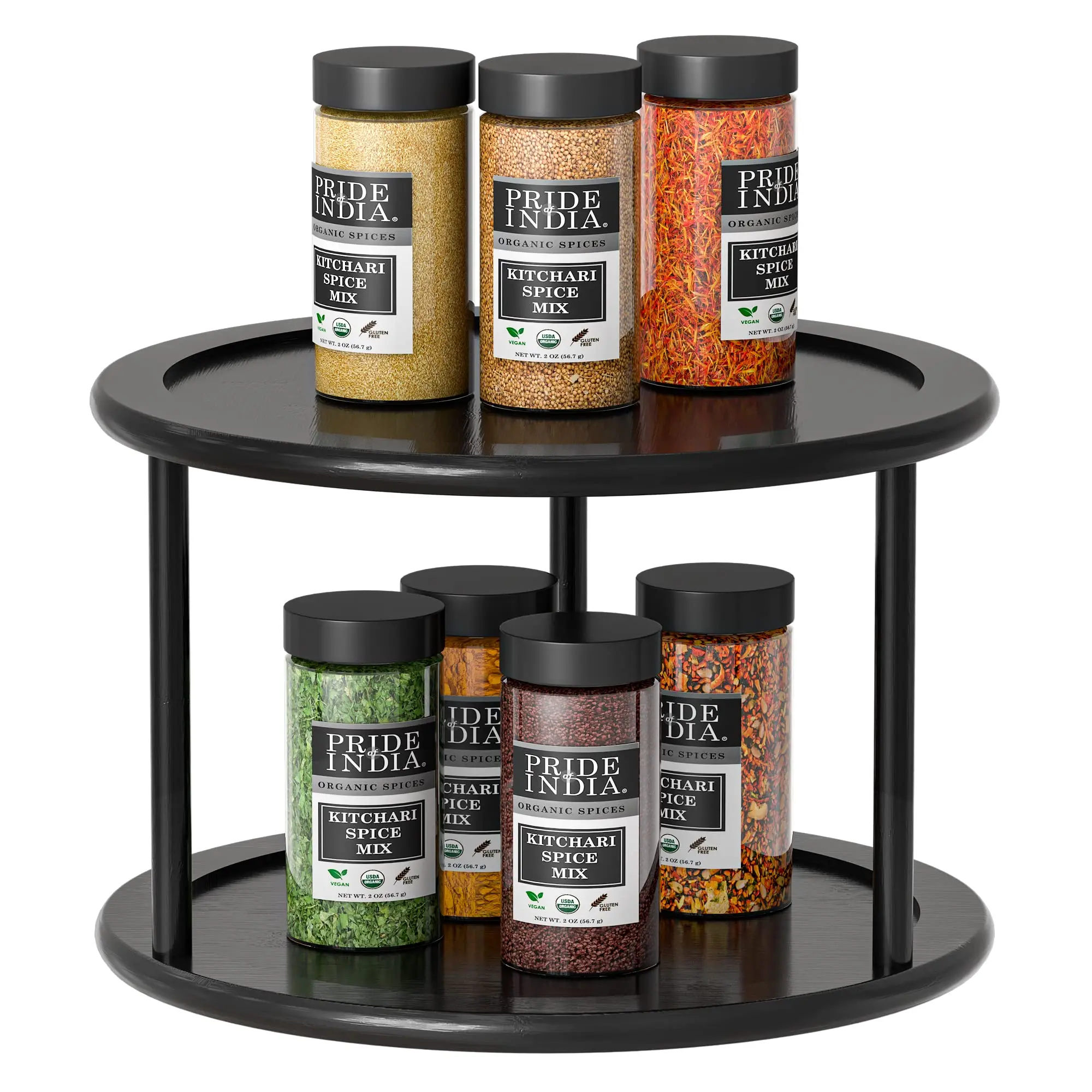 high quality  Lazy Susan Turntable Spice Rack for kitchen