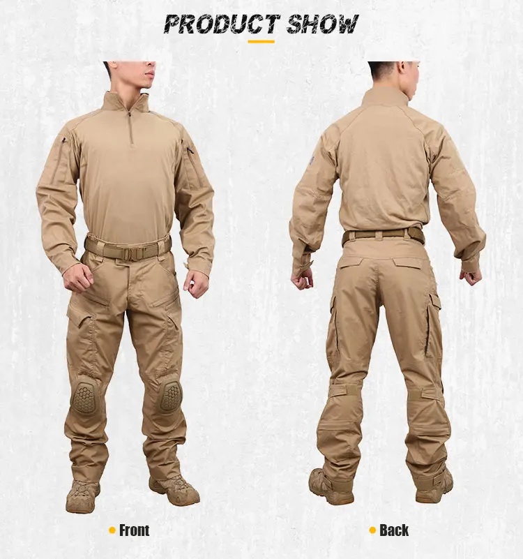 NEW Portable Teflon-Coated Waterproof Tactical Clothing Set Assault Pant and Jacket with Training Shirt for Uniforms