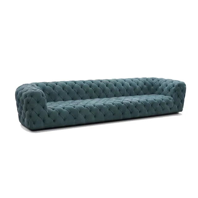 
Bottom Sofa Luxury Sofa Italian Style Fabric Sofa 3 Seater Home Furniture 