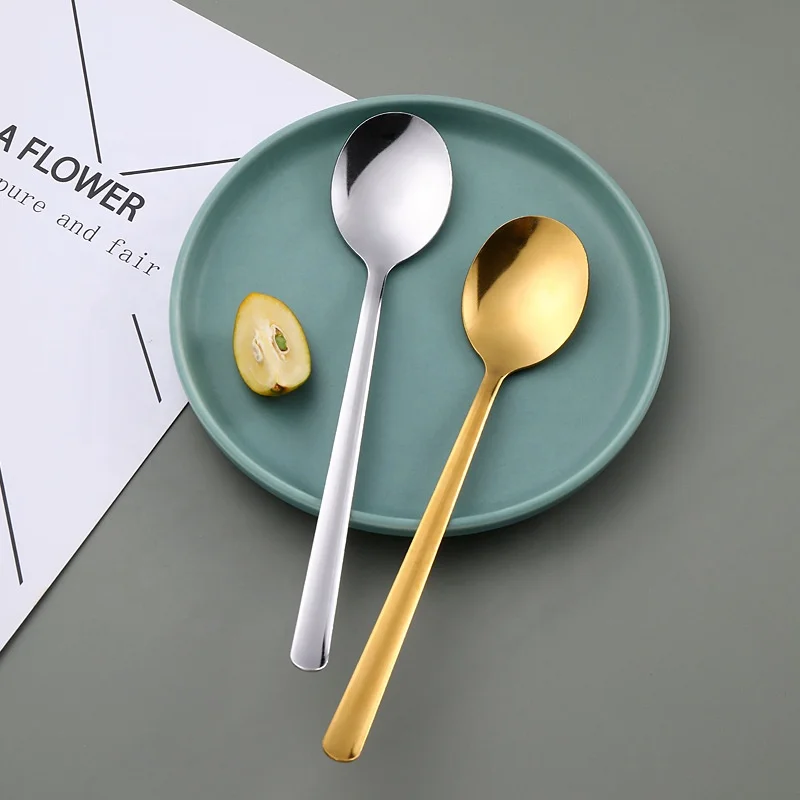 Soup Spoon 304 Stainless Steel Spoons 304 Korean Spoon