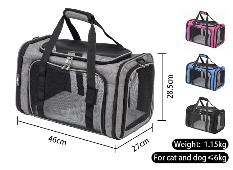 Hot Sale Pet Carrier Bag Airline Approved Small Dog Carrier Soft Sided Collapsible Portable Travel Dog Carrier