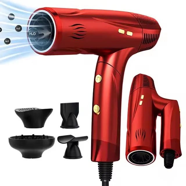 Профессиональный 2400 Вт фен для волос с электроэнергией складной ионный фен для домашнего отеля дропшиппинг