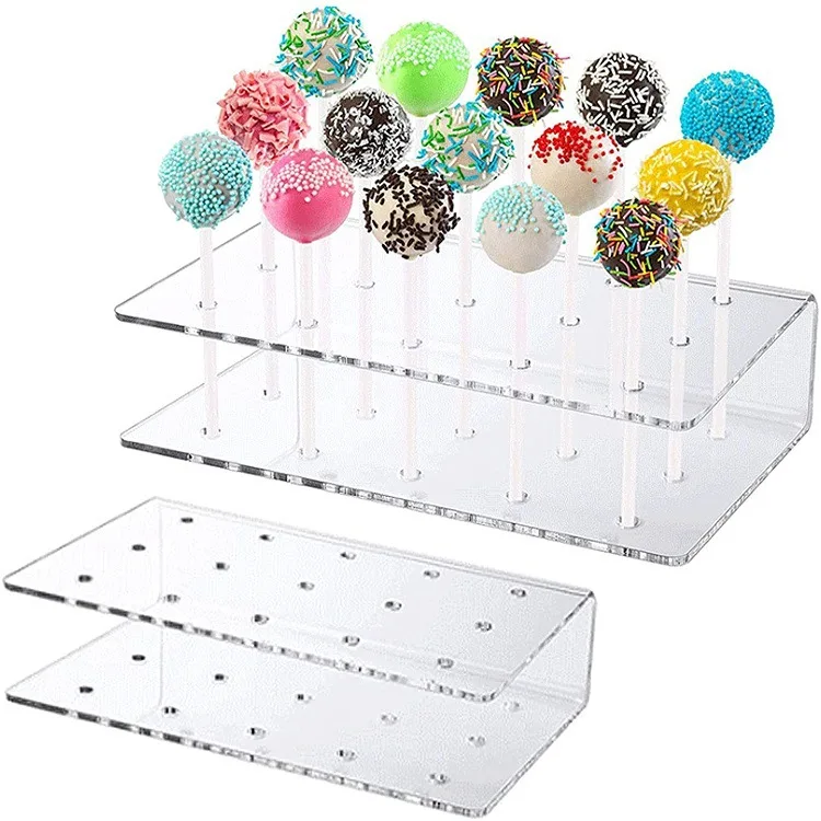 U-shaped 15-hole transparent acrylic lollipop display stand wedding birthday display stand lollipop stand
