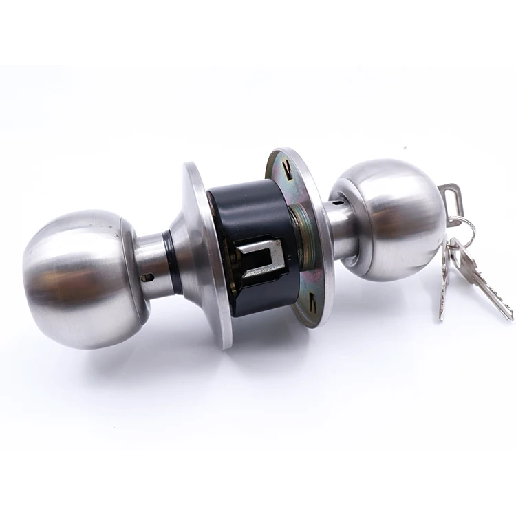 Lockset Knob Ball Stainless Steel Door Knobs for Interior Doors