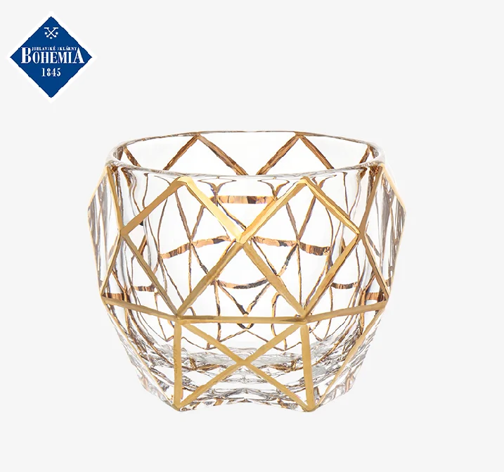 Exquisite Handicraft Crystal Glass 2 pcs  Whisky Glasses and 1pc Decanter Gift Set Bohemia Craftsmanship