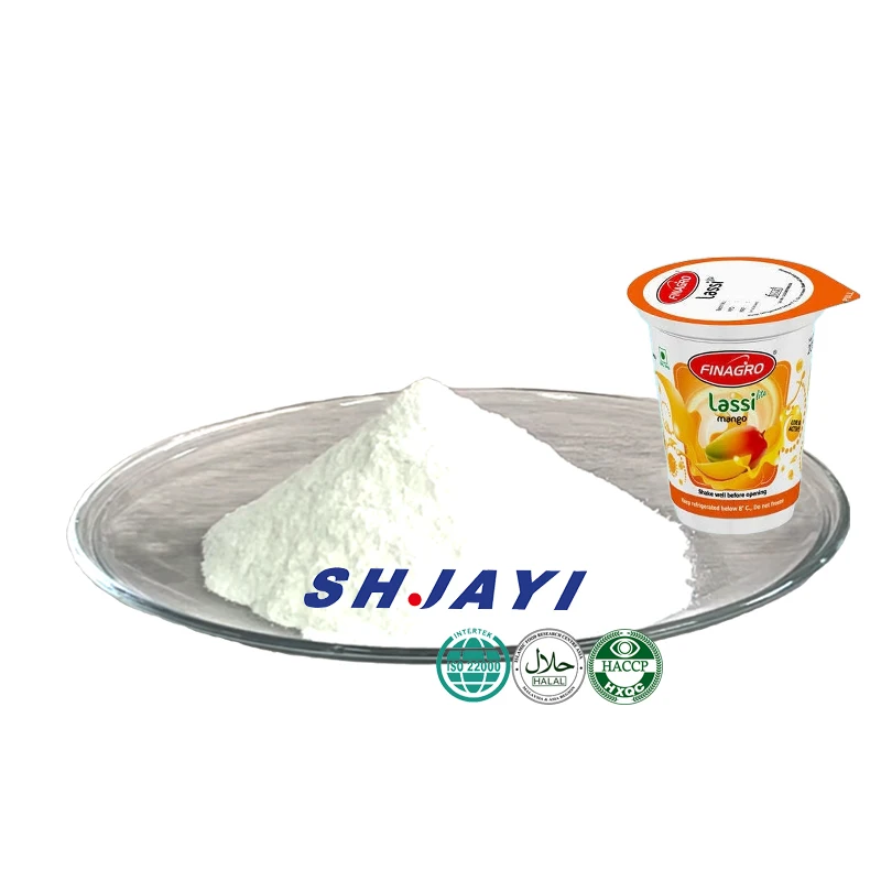 Halal Certificate Thickeners Stabilizer Emulsifier Glyceryl Monostearate E471 For Fruit Lassi Flavor Sour Milk
