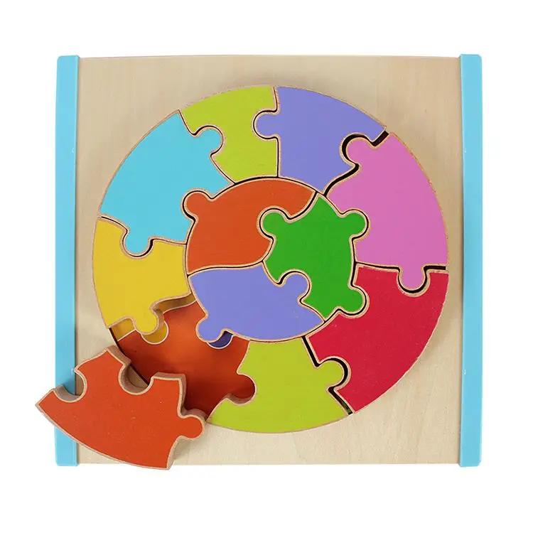Wooden educational jigsaw puzzle 3d wooden puzzle toy