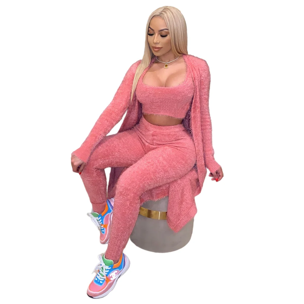 
Winter lounge wear fall sets women winter sets fuzzy cozy lounge wear fleece 3 piece lounge wear women 