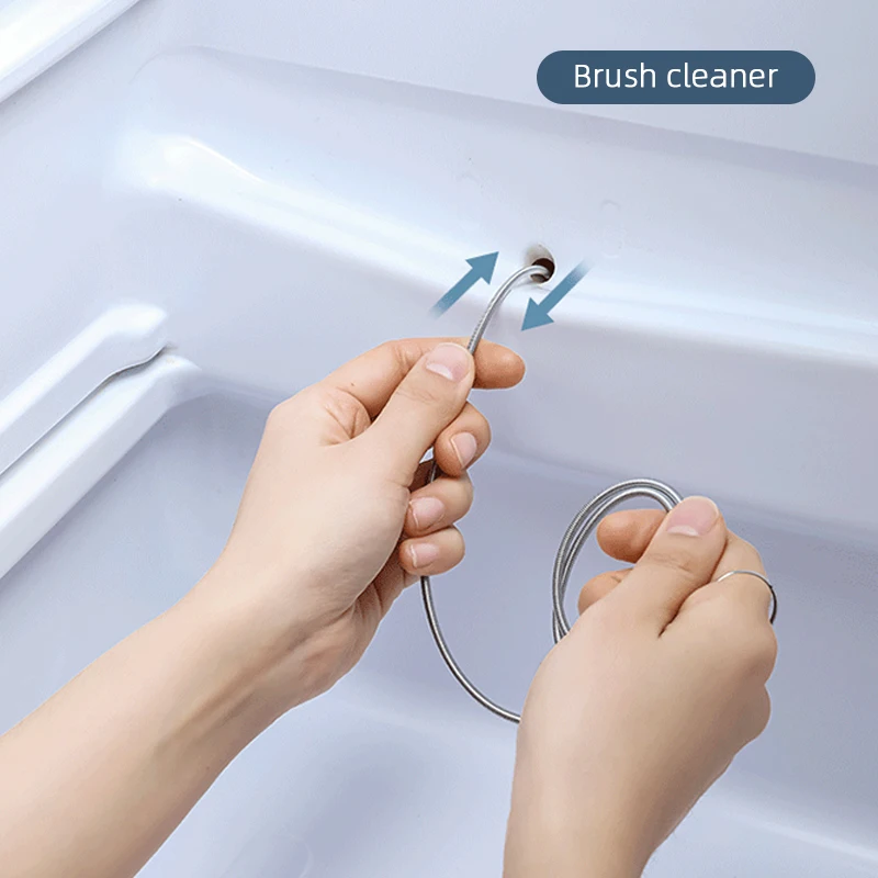 Multifunction Refrigerator Drain Hole Clog Remover Dredge Tool Set Cleaning Refrigerator Hole Brush Car Drain Unclogging Gadget
