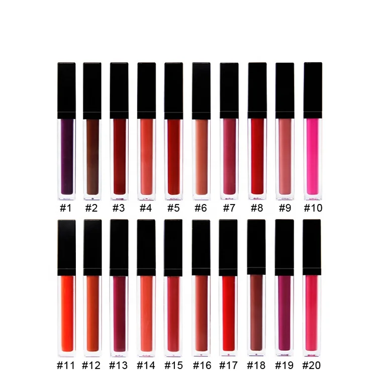 
Best Seller Cruelty Free Matte Lip Gloss Private Label Custom clear no logo Vegan Matte Lipgloss Waterproof 