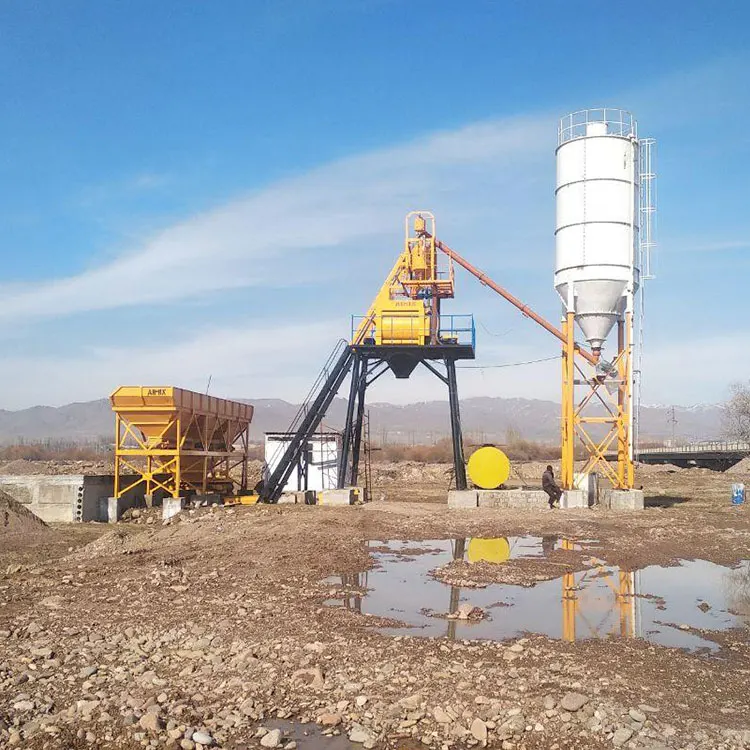 Aimix 50m3/h Stationary Concrete Batching Plant JS1000 Concrete Mixer Batching Plant Price