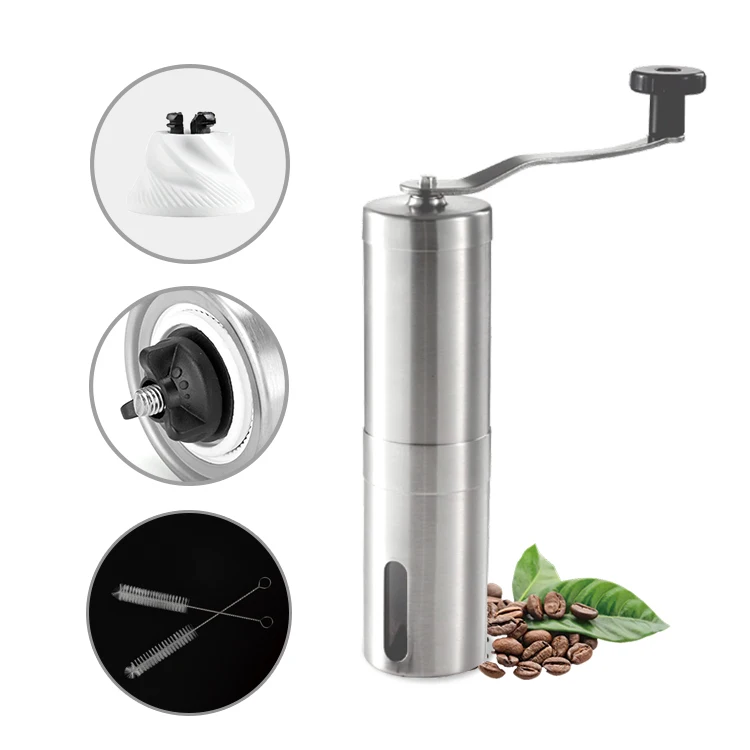 Factory Stainless Steel Burr Hand Custom Manual Coffee Grinder