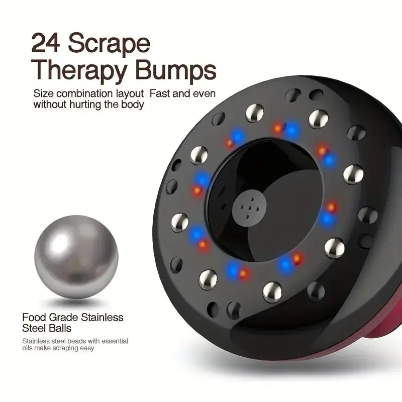 Electric Scraping Instrument With Negative Pressure Suction And Cupping For Meridian Dredging And Beauty Dehumidification